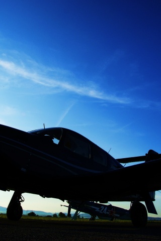 Aircraft Evening Sky Photo