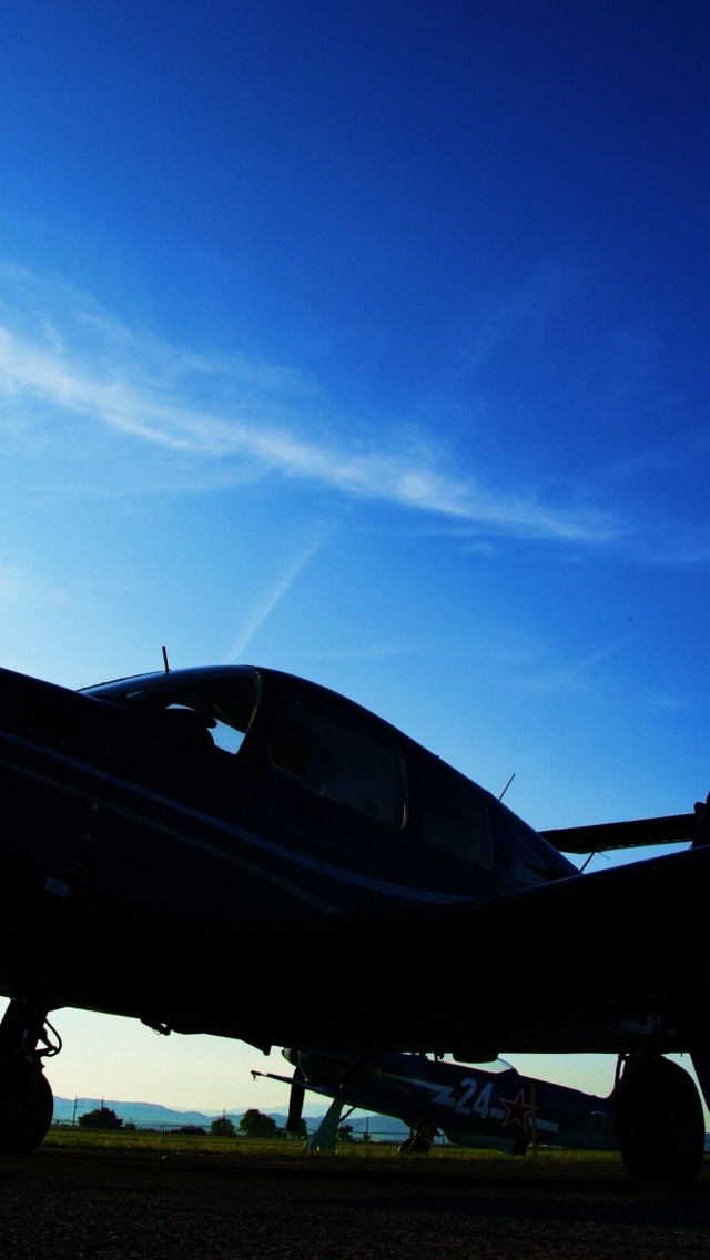 Aircraft Evening Sky Photo