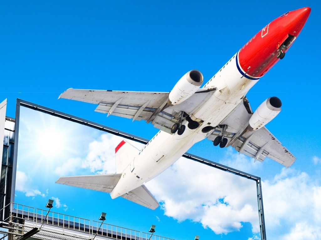 Aircraft Flying Out Of The Screen