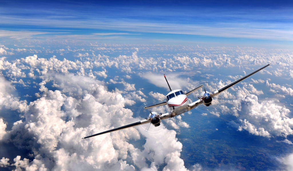 Airplane In The Clouds