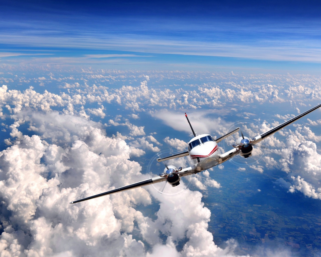 Airplane In The Clouds