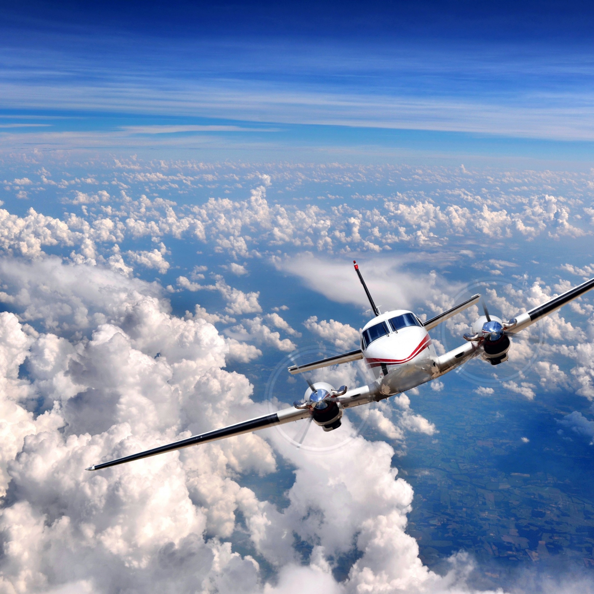 Airplane In The Clouds