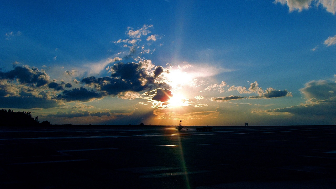 Airport Sunset Nature