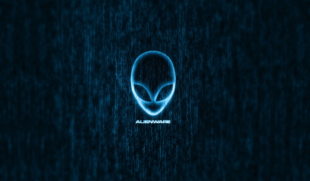 Alienware Computer Dark Stripes Fluorescent