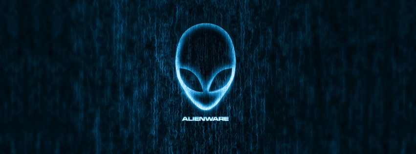 Alienware Computer Dark Stripes Fluorescent