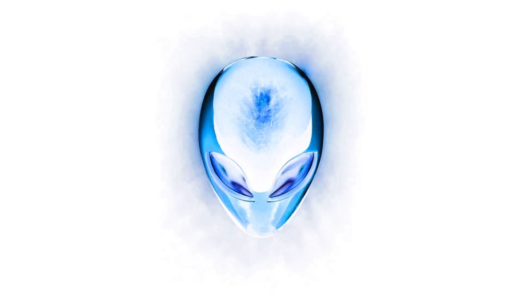 Alienware Logo Brand Whiet Computer