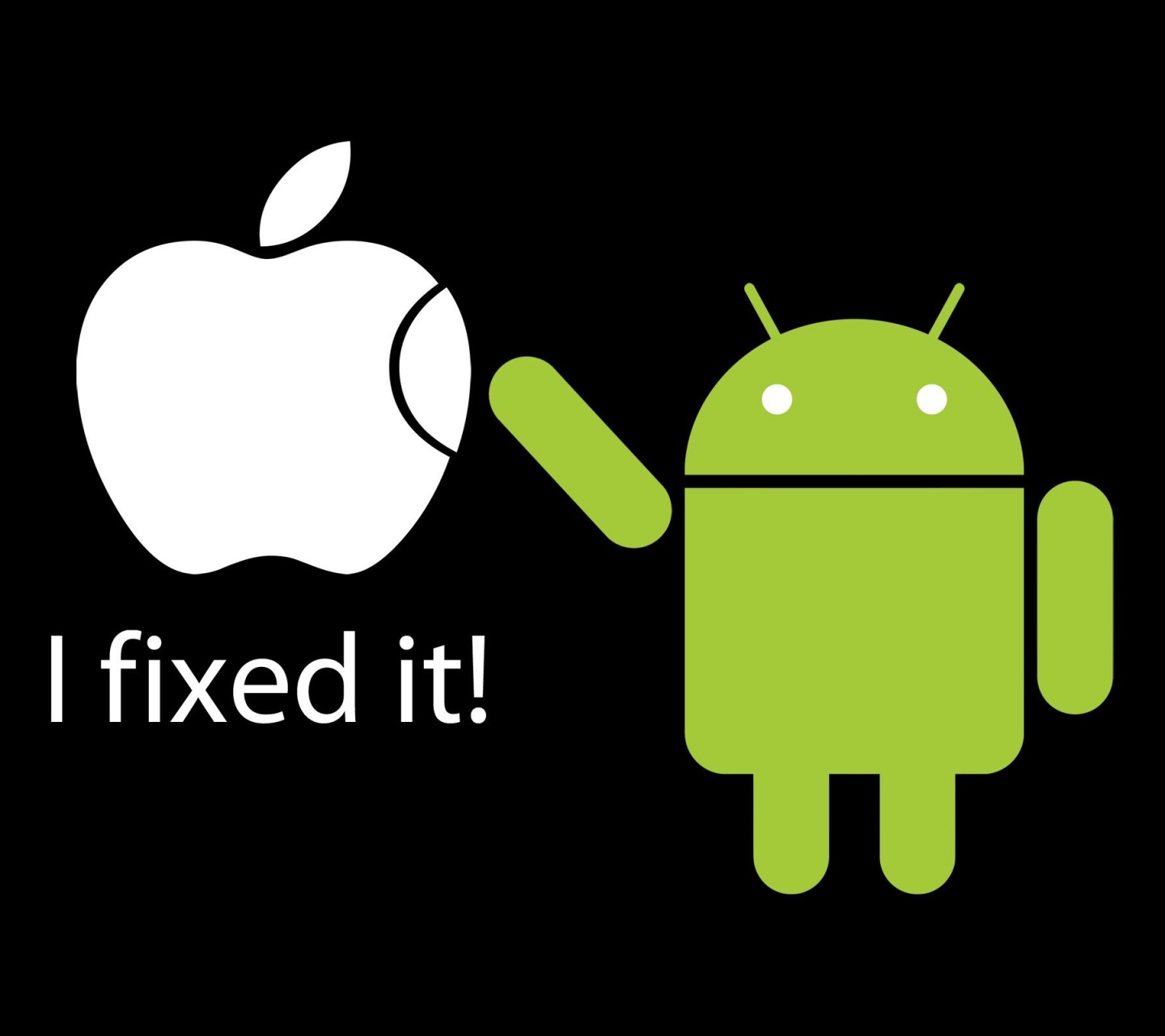 Apple Inc Humor Android Funny Logos Black Background