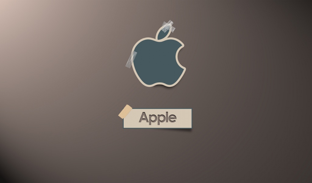 Apple Logo Scotch Tape Computer