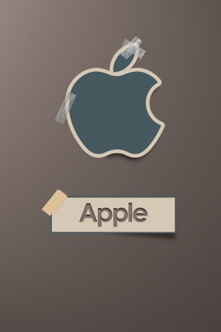 Apple Logo Scotch Tape Computer