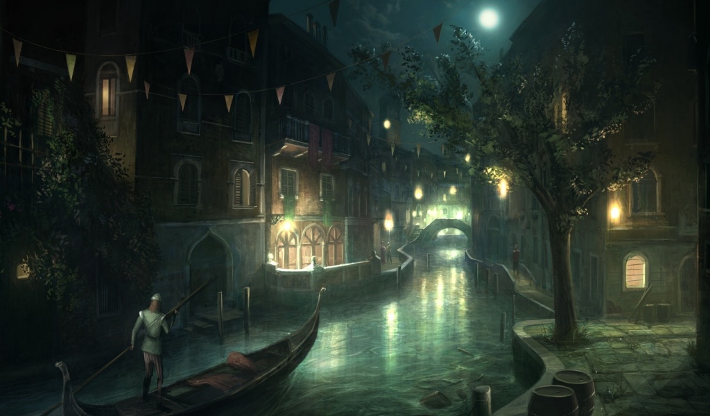 Assassins Creed City Venice Gondola