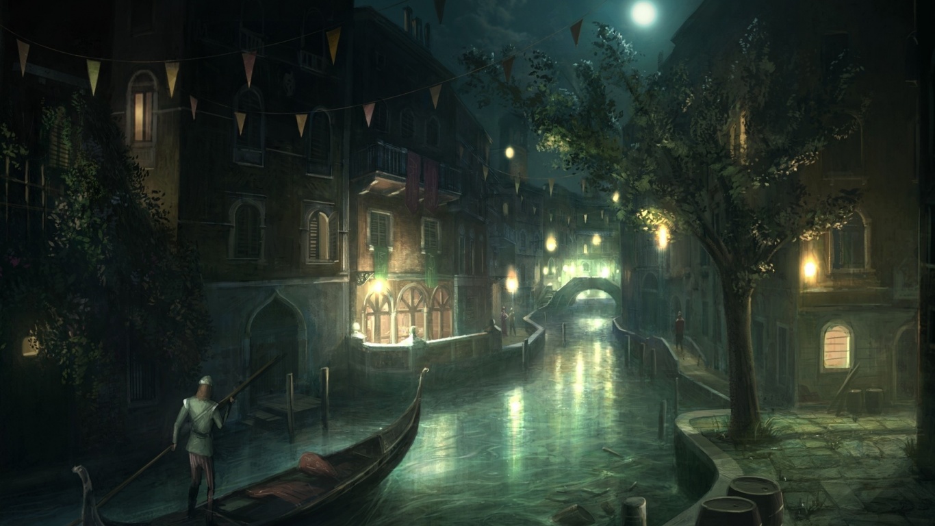 Assassins Creed City Venice Gondola