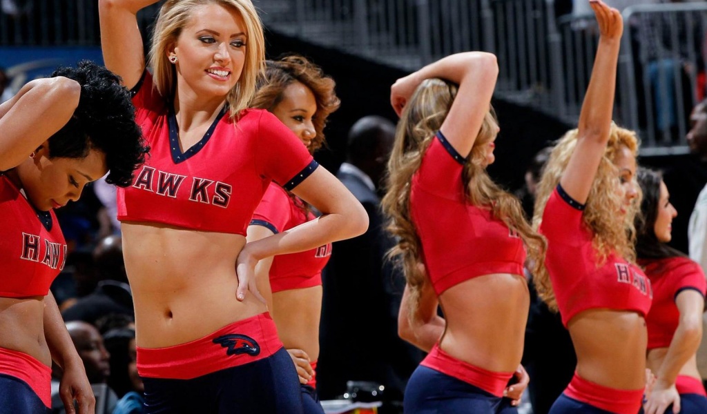 Atlanta Hawks American Professional Basketball Cheerleaders Sexy Woman