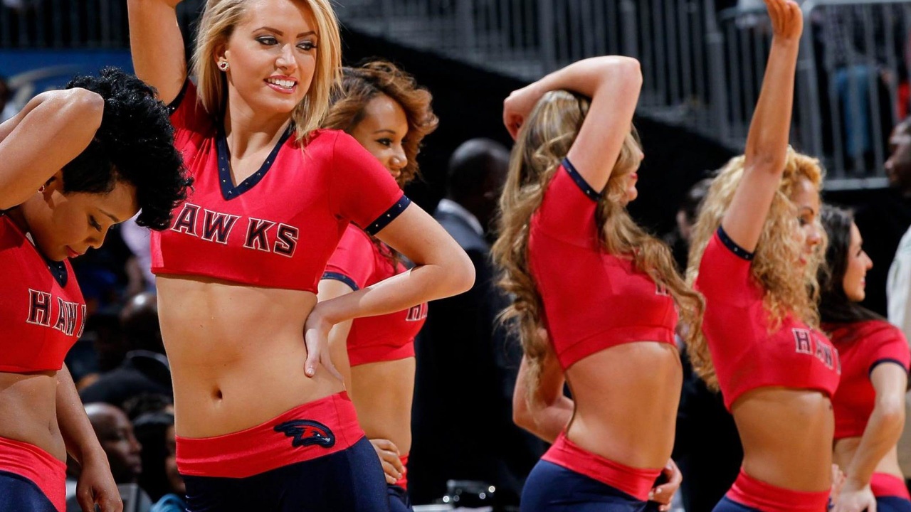 Atlanta Hawks American Professional Basketball Cheerleaders Sexy Woman