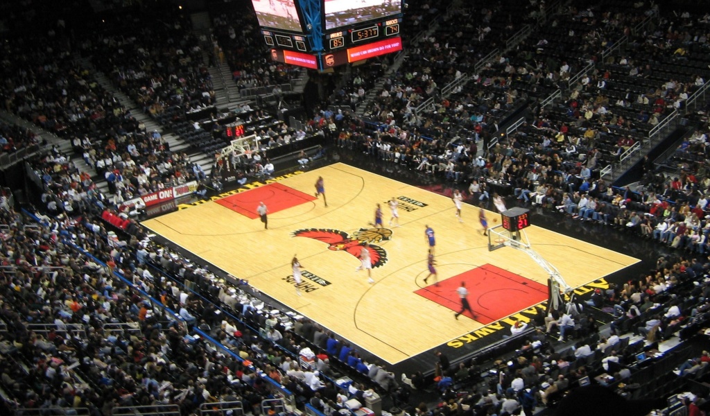 Atlanta Hawks American Professional Basketball Philips Arena