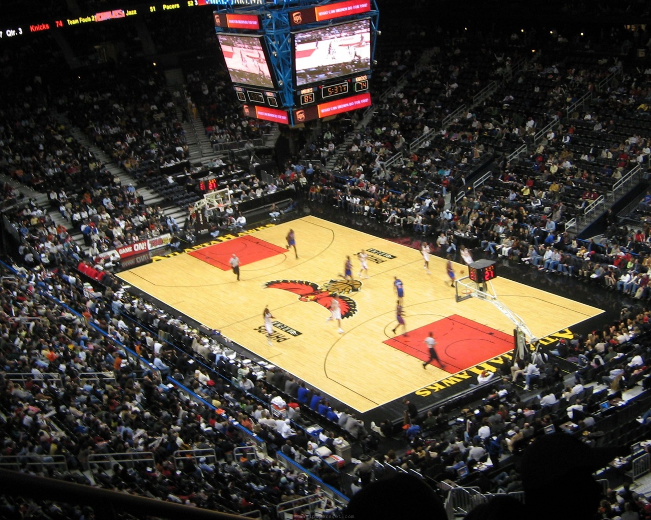 Atlanta Hawks American Professional Basketball Philips Arena