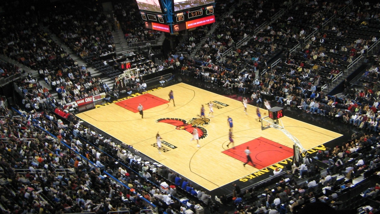 Atlanta Hawks American Professional Basketball Philips Arena