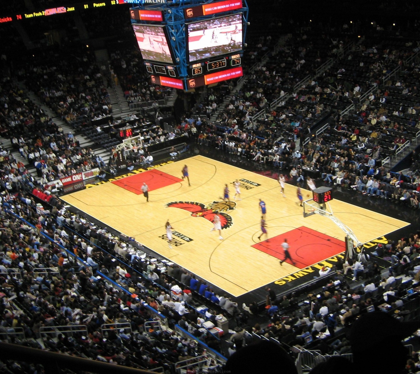 Atlanta Hawks American Professional Basketball Philips Arena