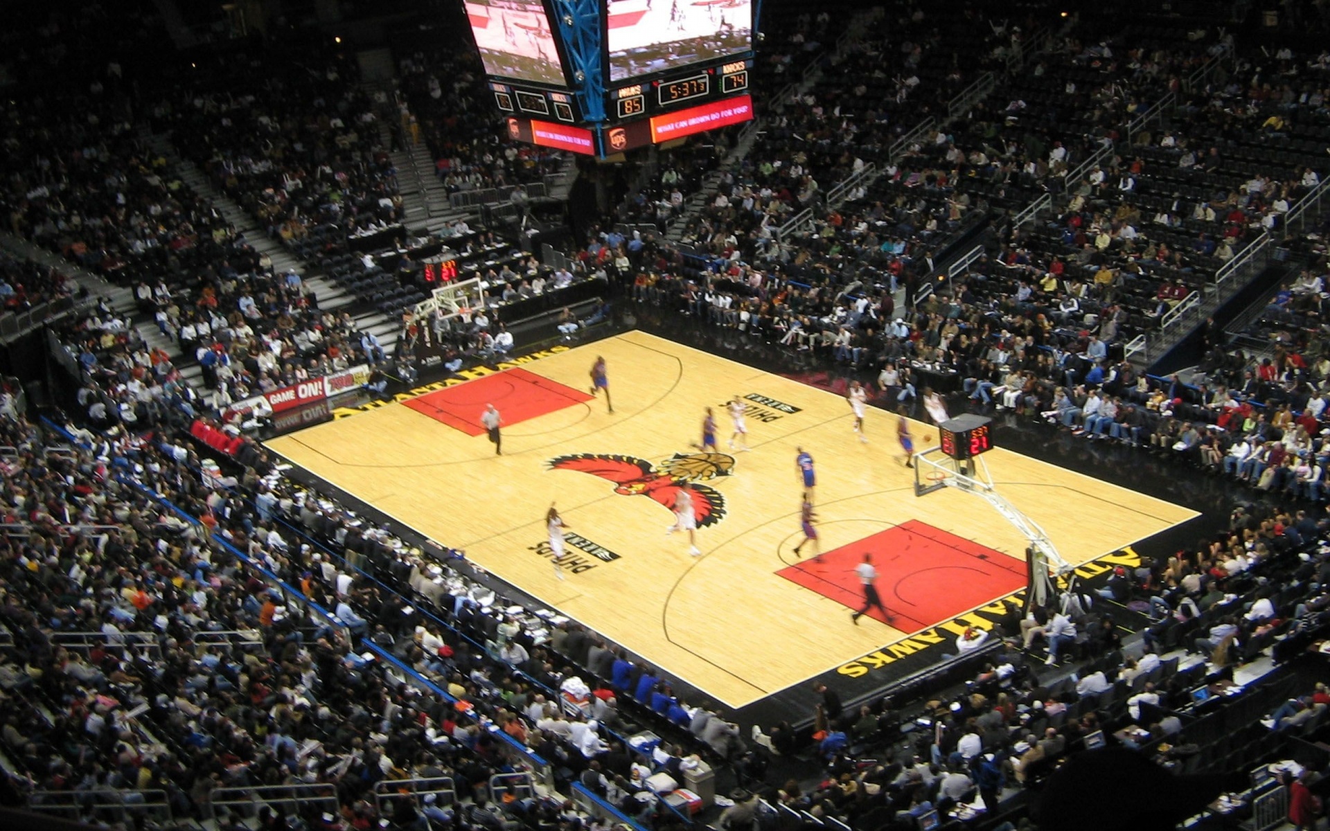 Atlanta Hawks American Professional Basketball Philips Arena