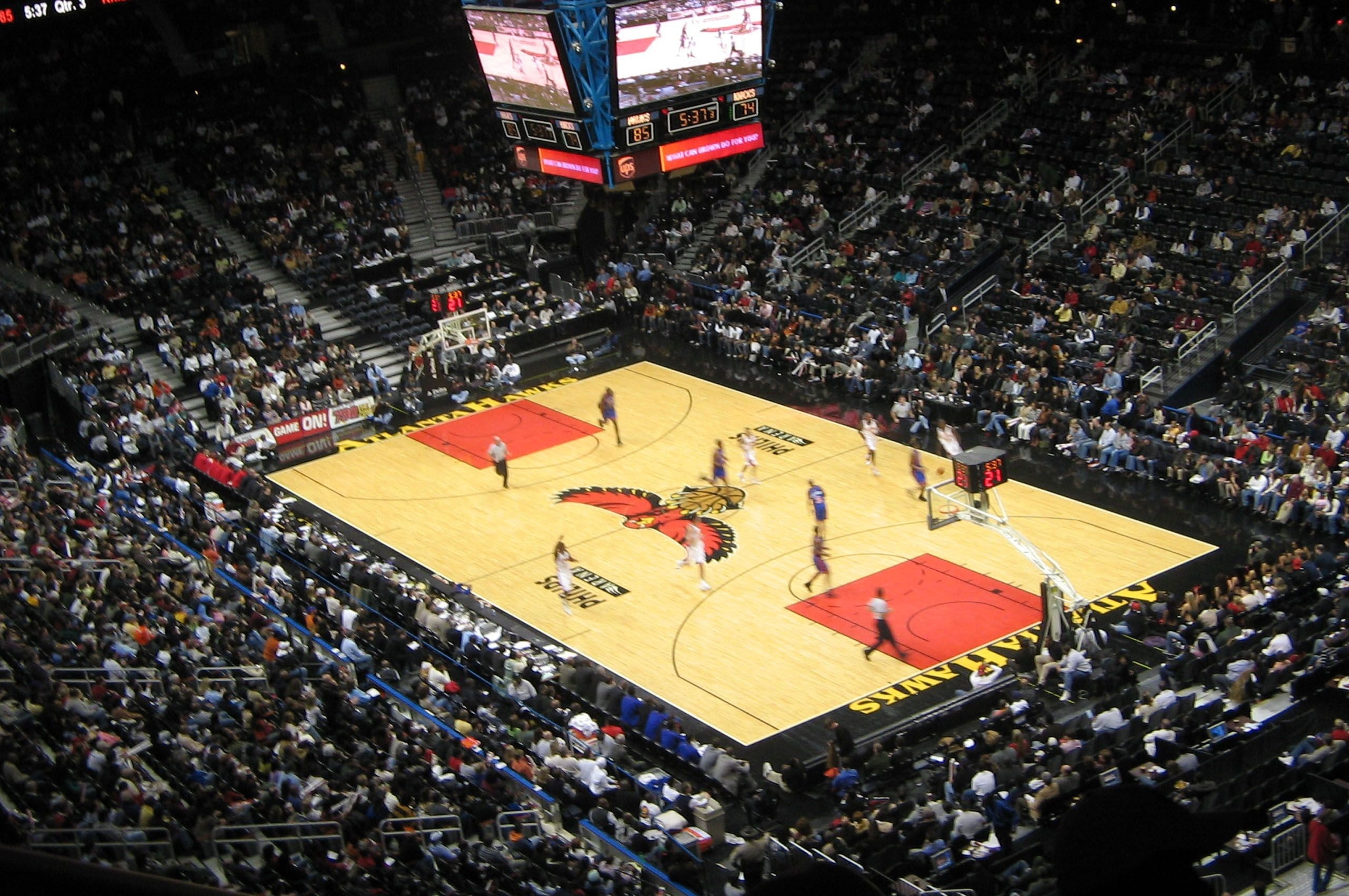 Atlanta Hawks American Professional Basketball Philips Arena