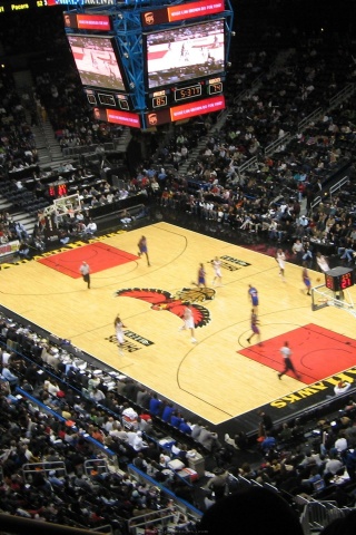 Atlanta Hawks American Professional Basketball Philips Arena