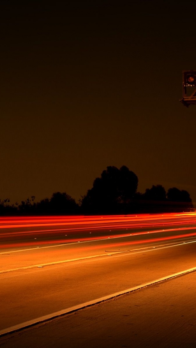 Autobahn Lights Night