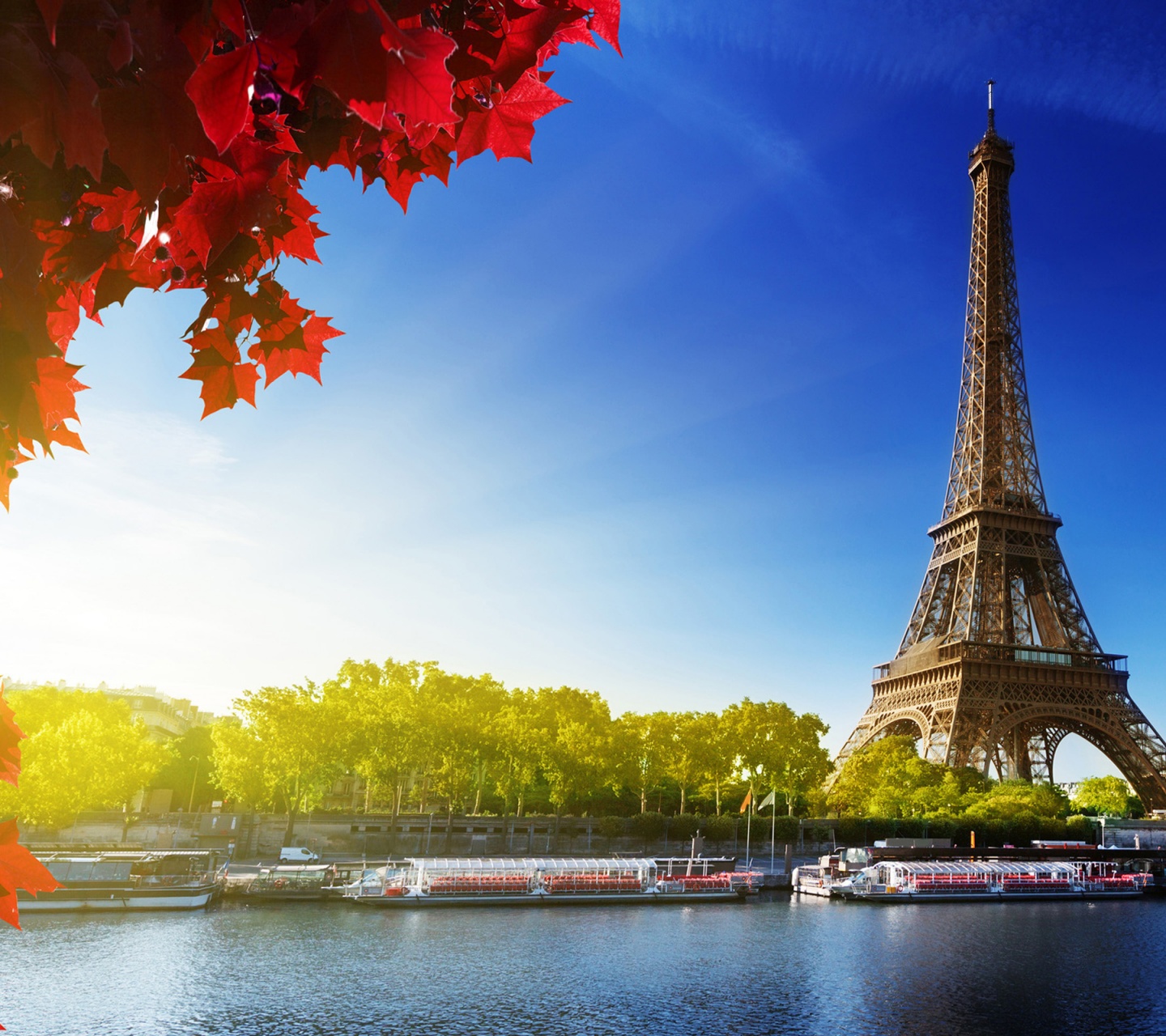 Autumn In Paris At Eiffel Tower