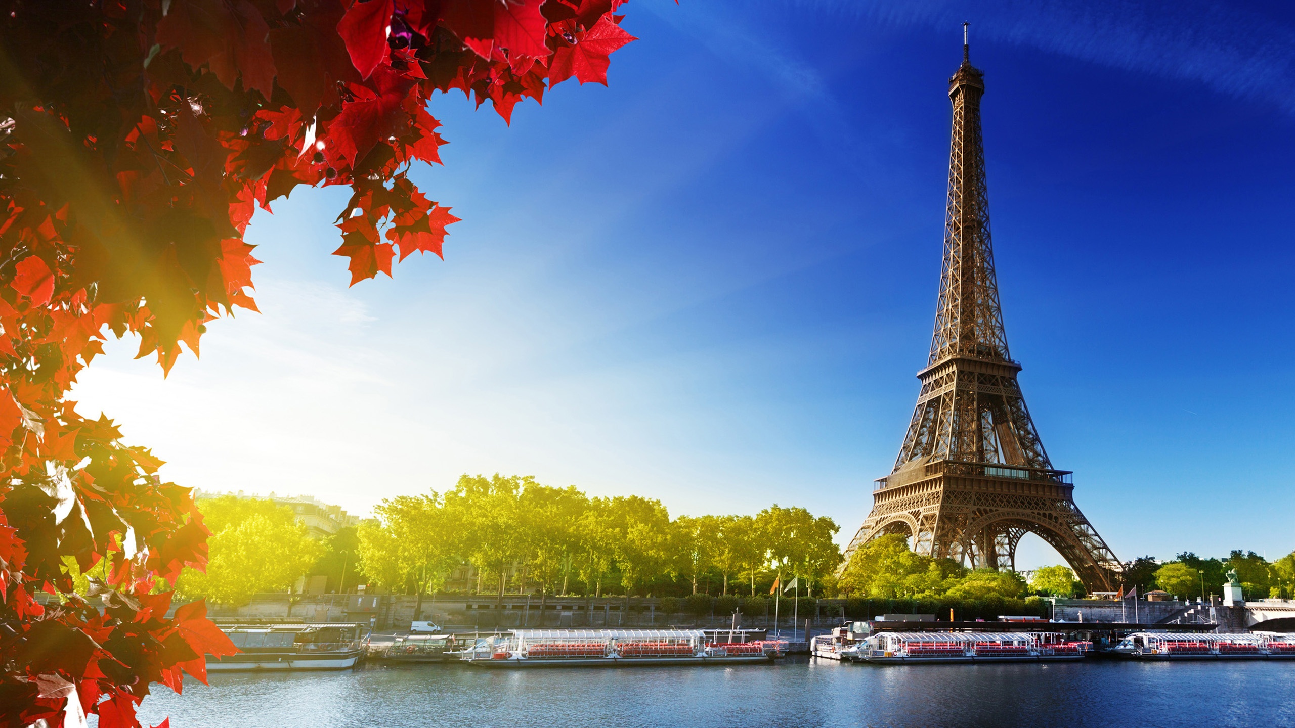 Autumn In Paris At Eiffel Tower