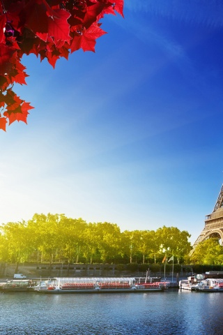 Autumn In Paris At Eiffel Tower