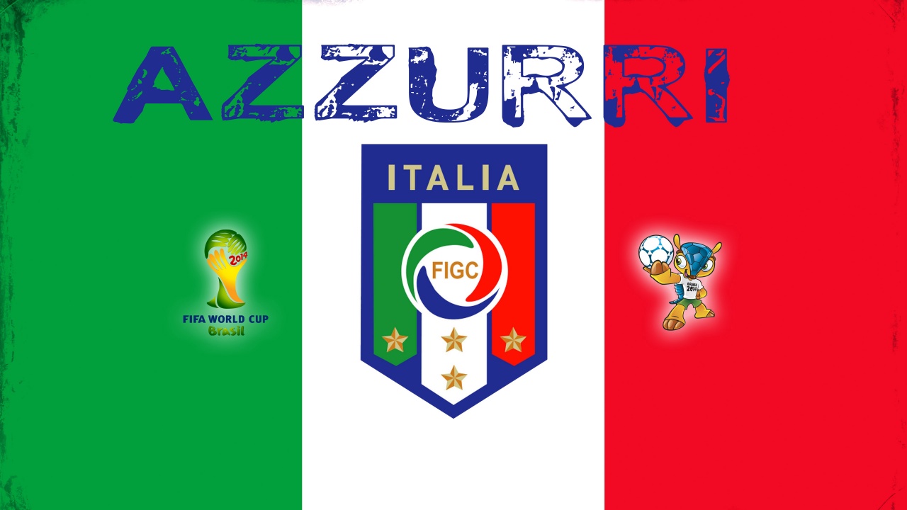 Azzurri Italia Football Crest Logo