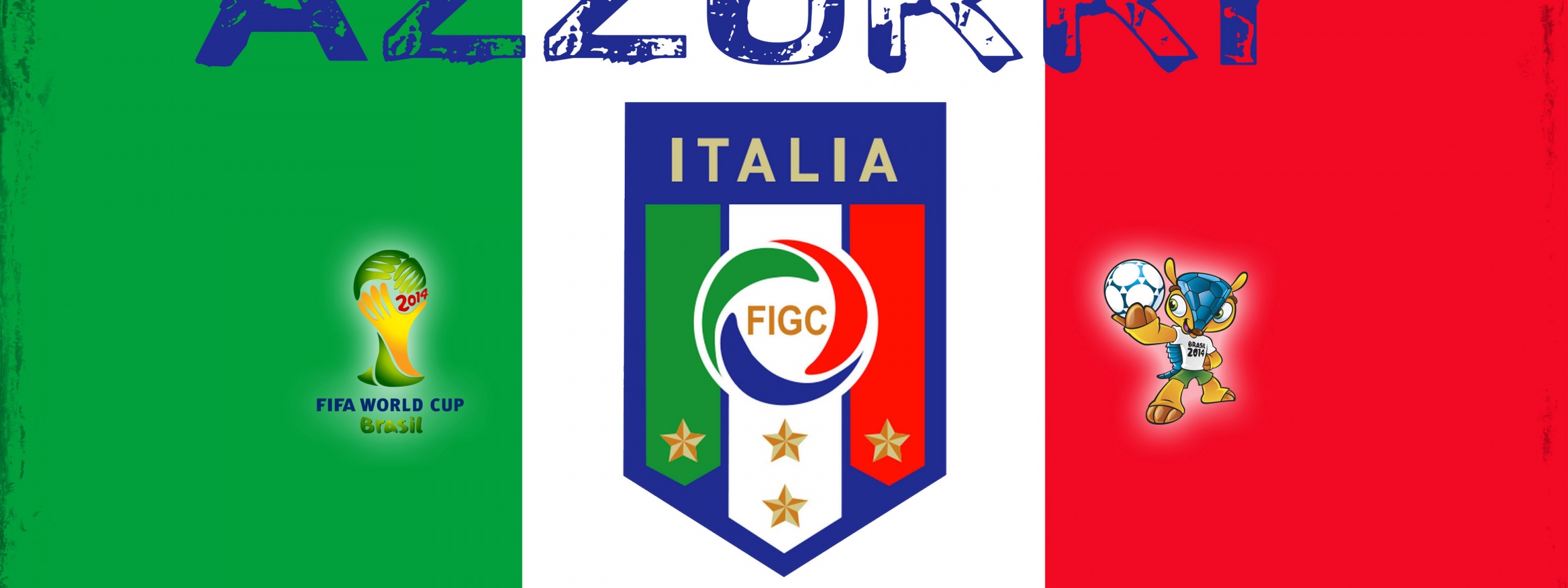 Azzurri Italia Football Crest Logo