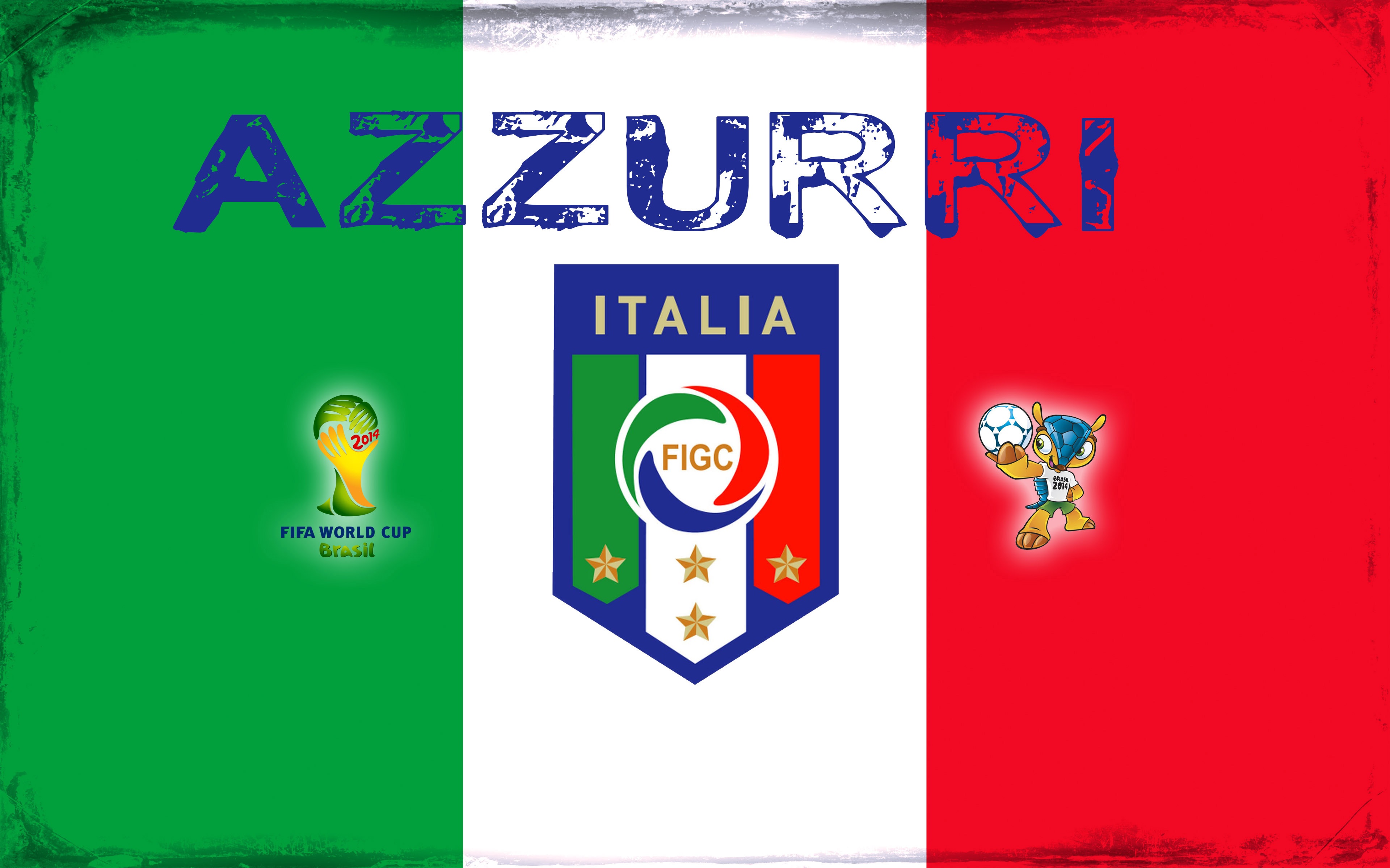 Azzurri Italia Football Crest Logo