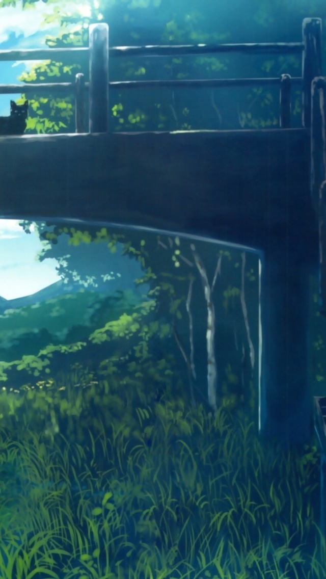 Bakemonogatari Girl Bridge River Senjougahara Hitagi