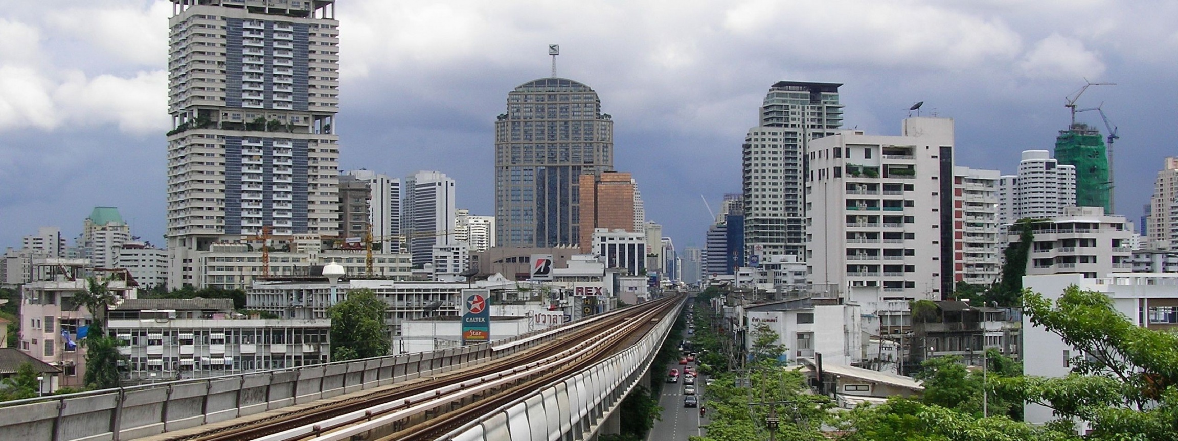 Bangkok Skytrain Bts Station Phrom Phong Vadhana Bangkok Thailand