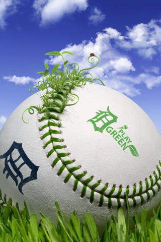 Baseball 3D Play Green Sports