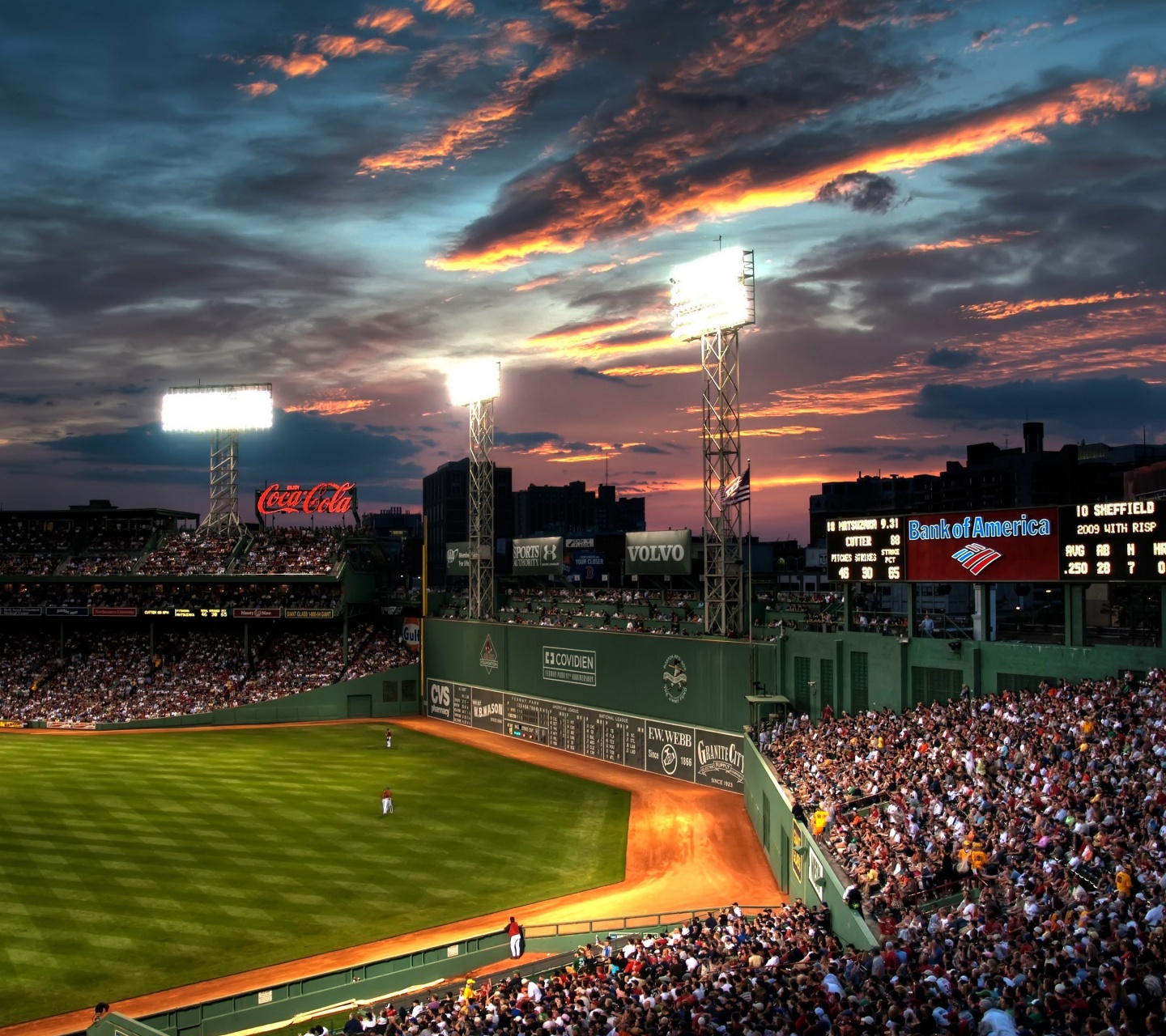Baseball Game At Fenway Park