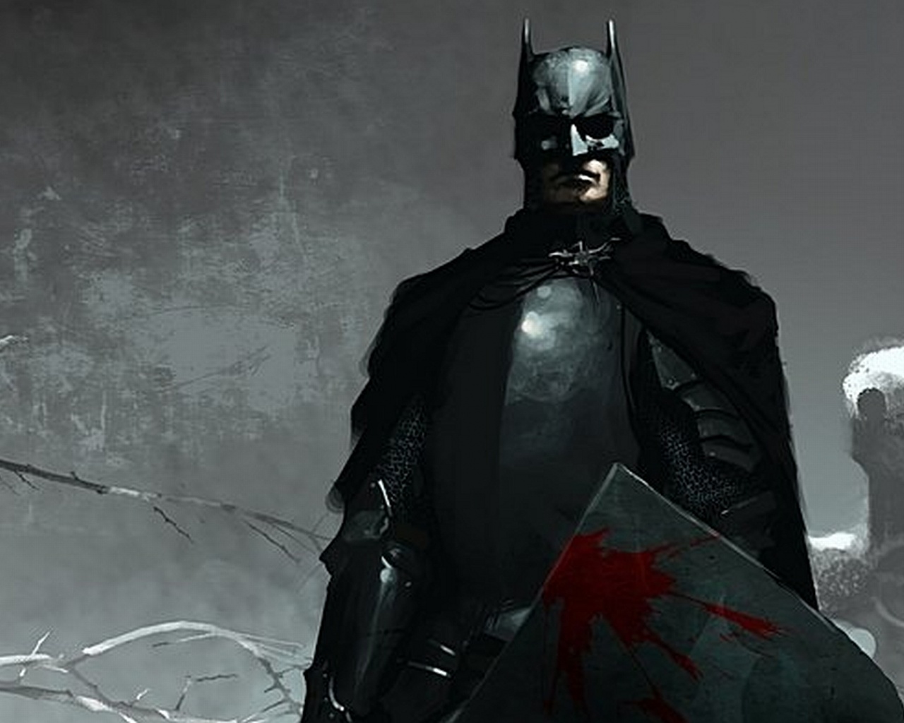 Batman In The Cemetery