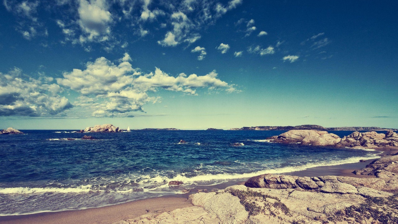 Beach Rock Ocean Nature Landscape