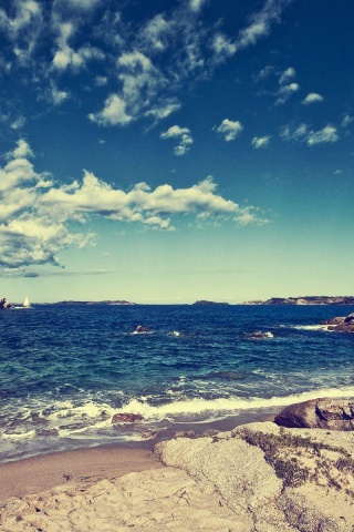 Beach Rock Ocean Nature Landscape