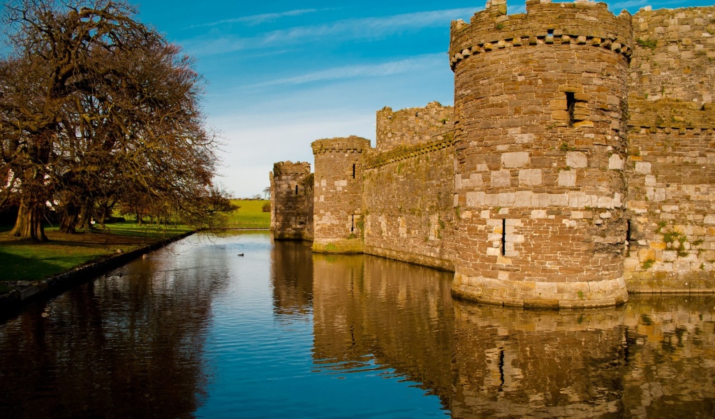 Beaumaris Castle Town Of The Same Name Wales Uk