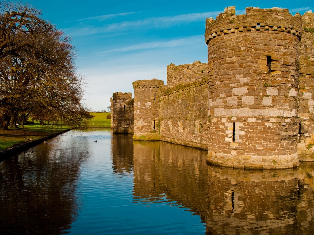 Beaumaris Castle Town Of The Same Name Wales Uk