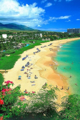 Beautiful Scenery Kaanapali Beach Maui Hawaii Archipelago United States World