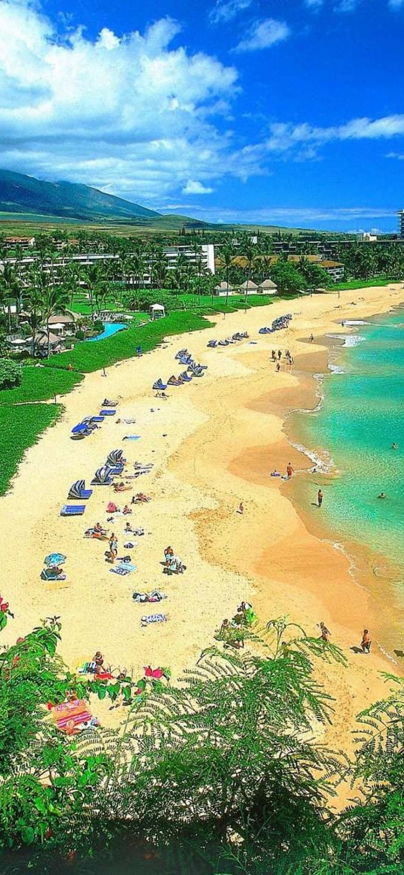 Beautiful Scenery Kaanapali Beach Maui Hawaii Archipelago United States World