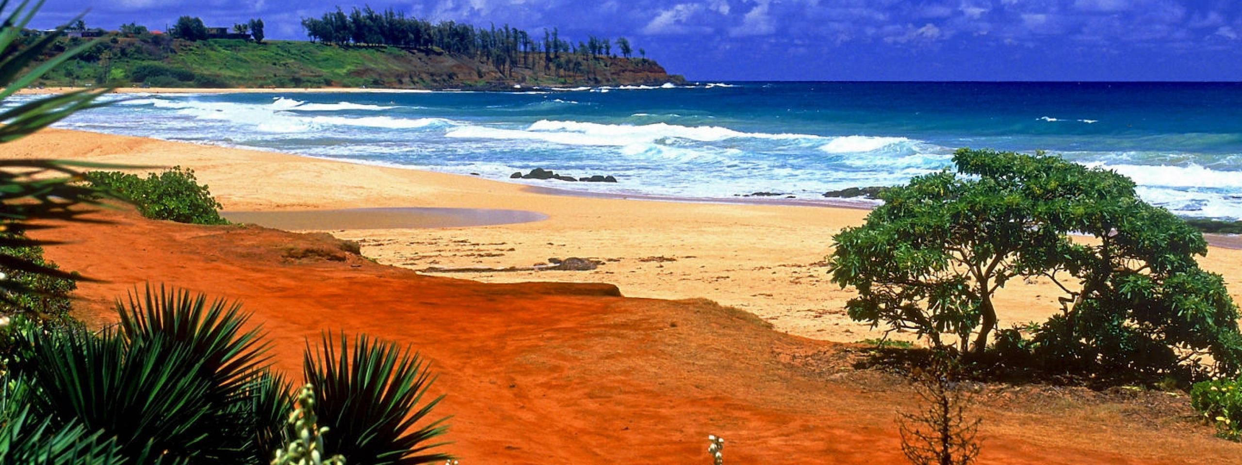 Beautiful Scenery Kealia Resort Beach Kauai Hawaii Archipelago United States World