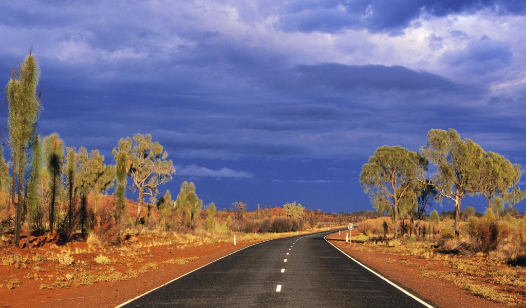 Beautiful Scenery La Lasseter Highway State Route Australia World