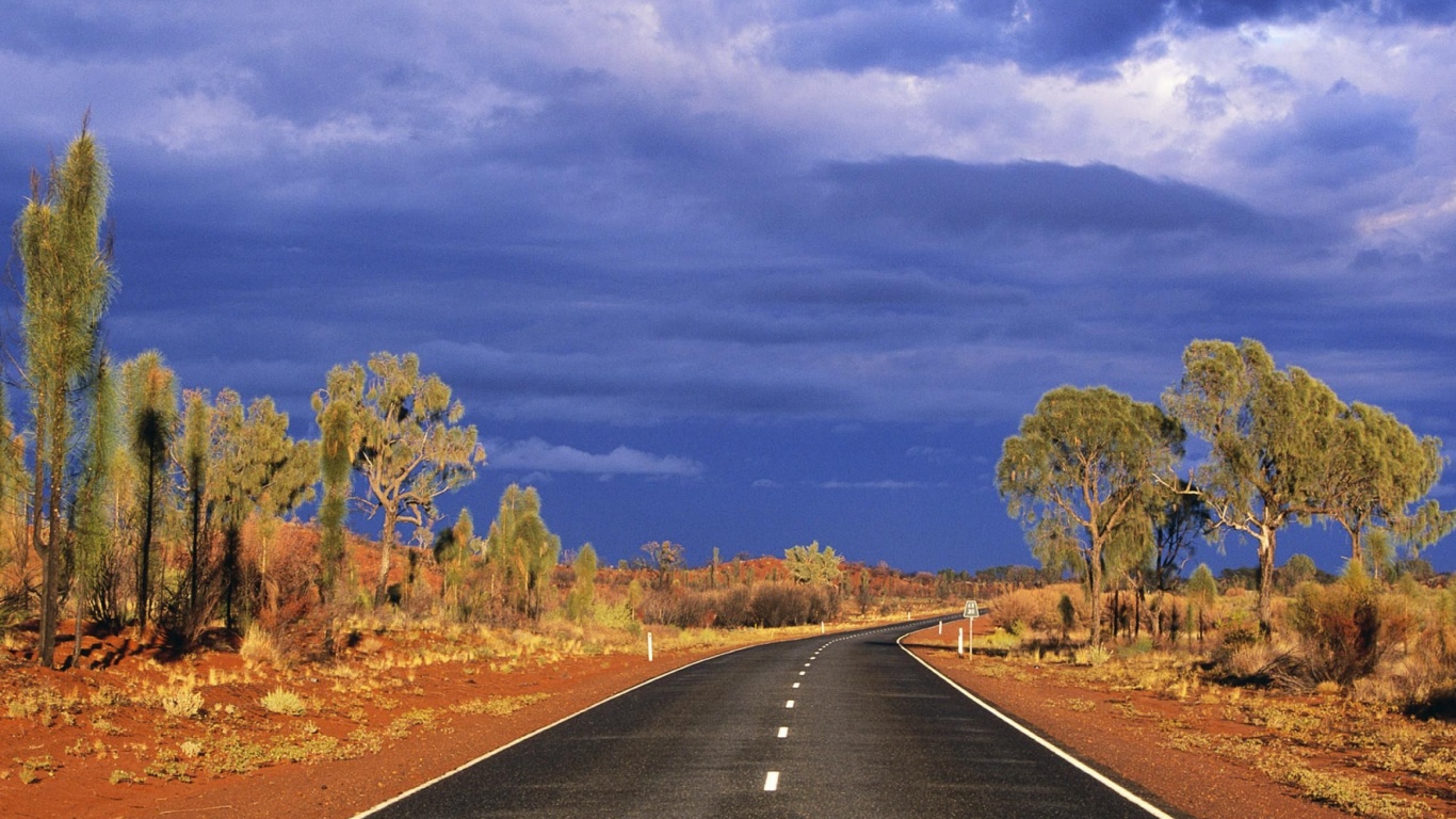 Beautiful Scenery La Lasseter Highway State Route Australia World
