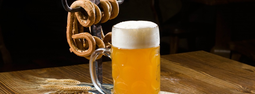 Beer Pint And Pretzels