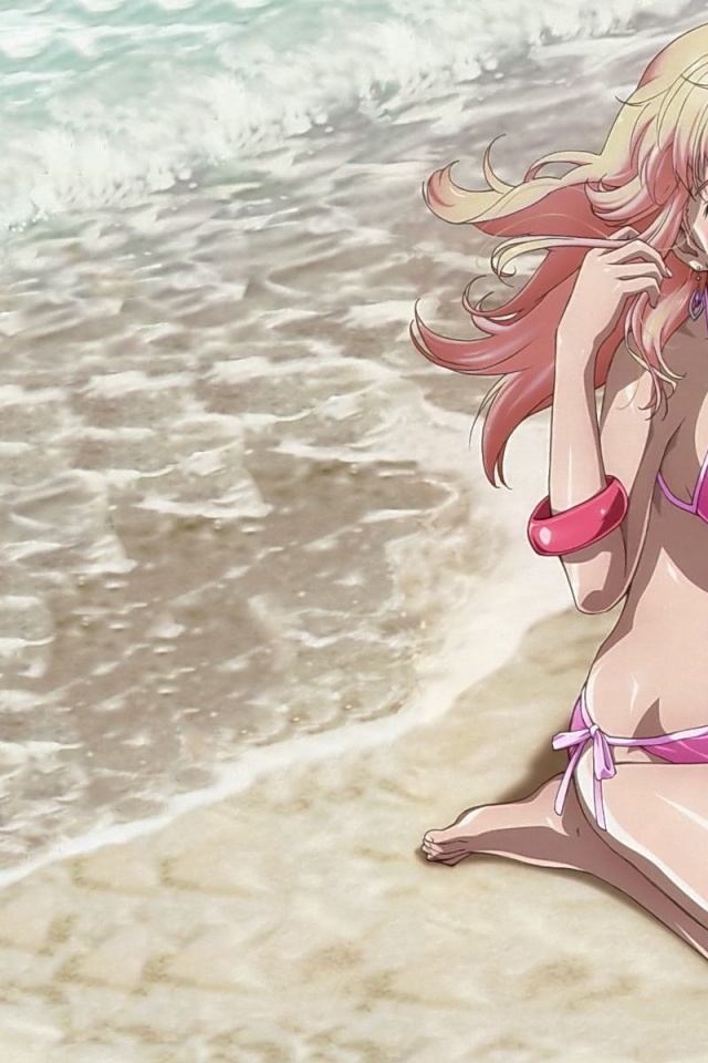 Bikini Girl Macross Frontier Groping Cavan