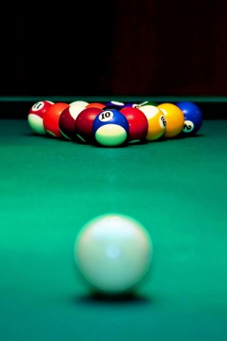 Billiard Table And Balls