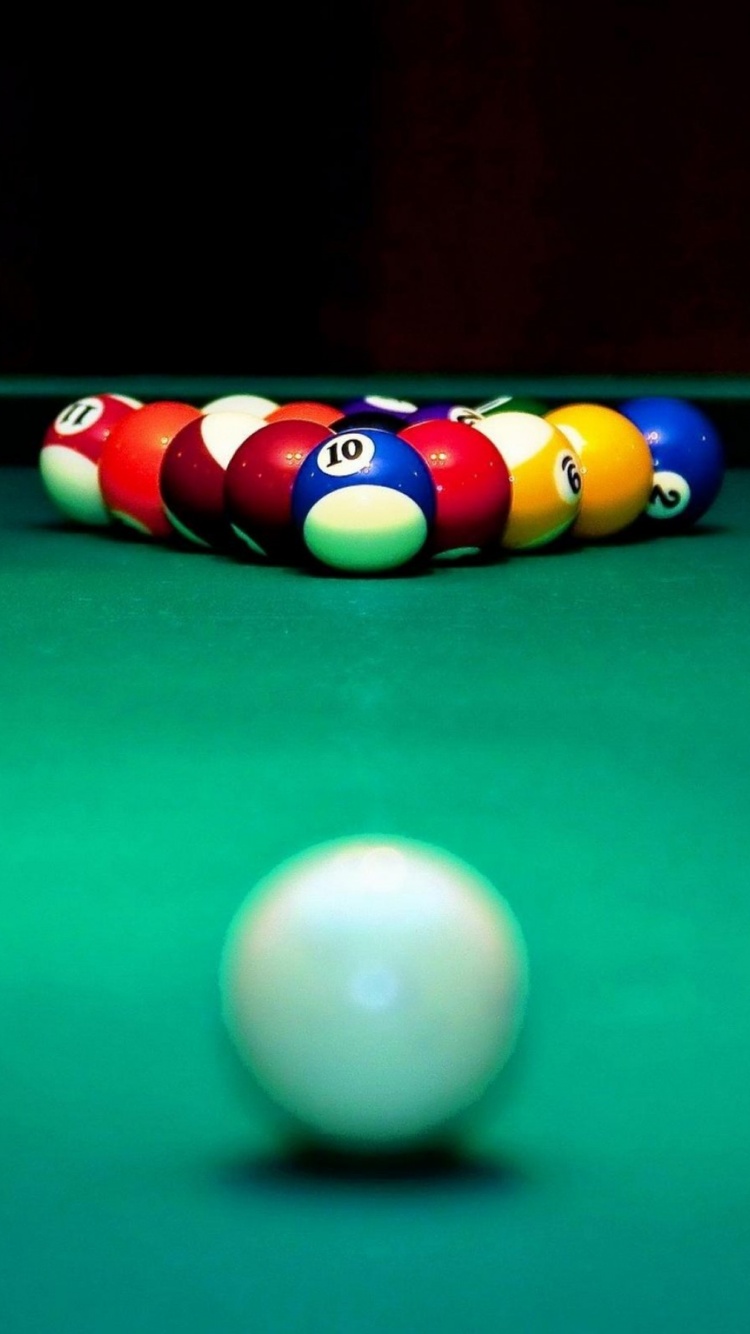 Billiard Table And Balls