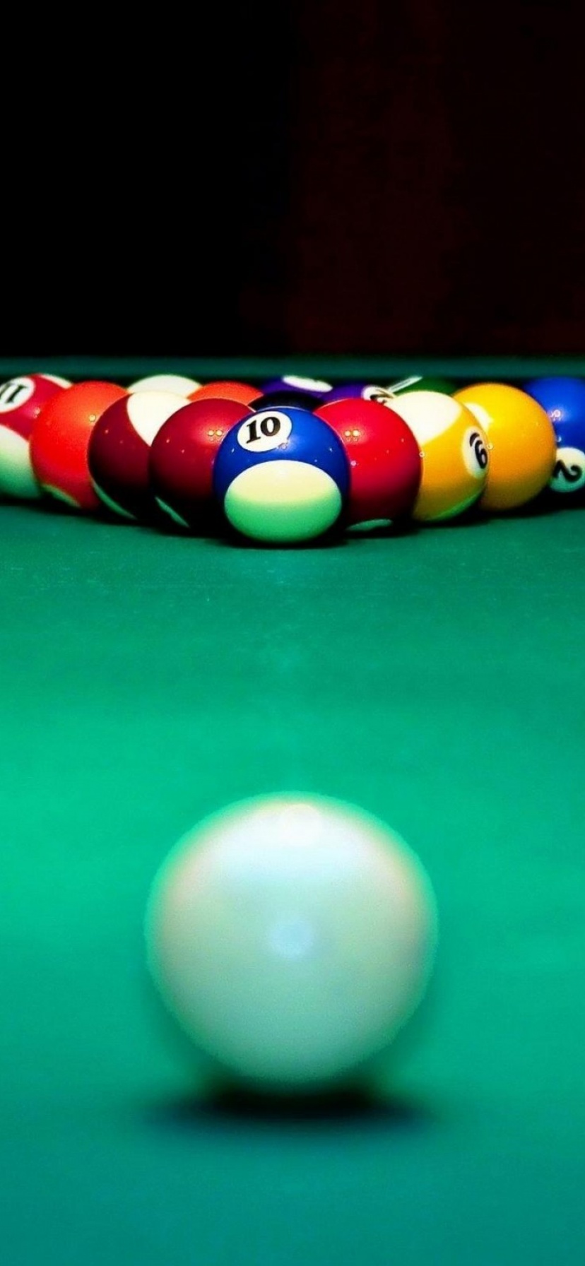 Billiard Table And Balls